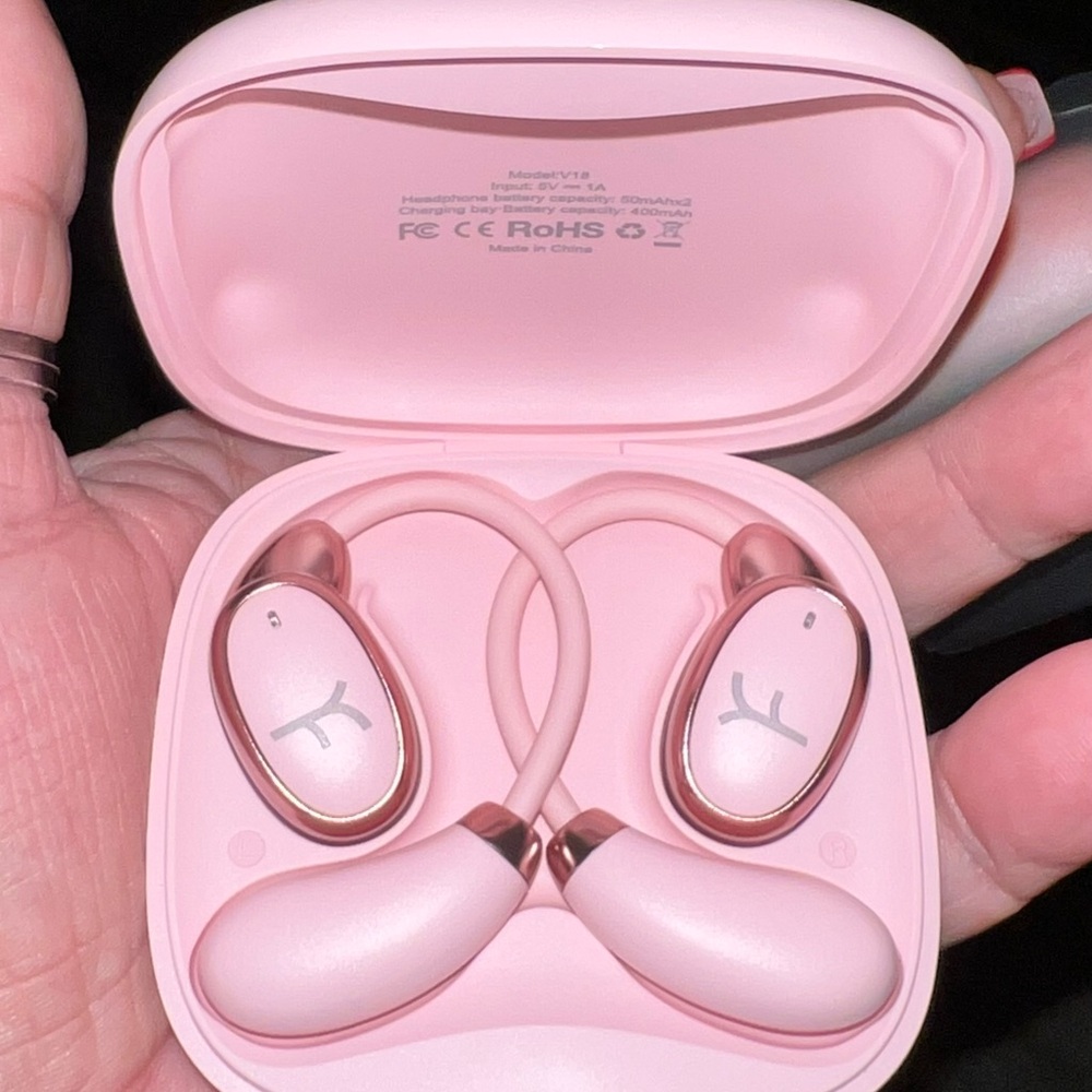Pink Wireless Earbuds